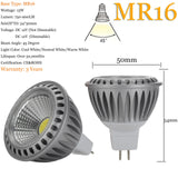 5X LED Spot Light Bulbs Dimmable COB E27 GU10 MR16 15W 110V/220V/12V Spotlights Lamps Bombilla Ampoule for Home Bedroom Decor