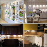 LED Led Mini Spotlights Remote Control Dimmable Spot Light Kit 3W 110V 220V Surface Mounted Ceiling Indoor Cabinet Lamps