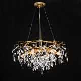 Modern LED Crystal Chandelier Lighting Luxury Home Decor Chandelier Lamp Living Room Hanging Lamp Crystal Lobby Ceiling Lighting