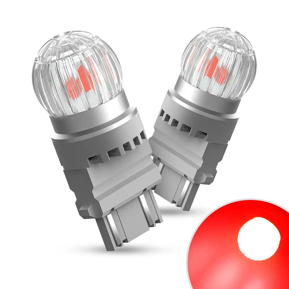 AUXITO 2x P27/7W 3157 LED Turn Signal Backup Reverse Lamp T25 3156 P27W DRL Daytime Running Light Tail Lamp Amber Red White 12V