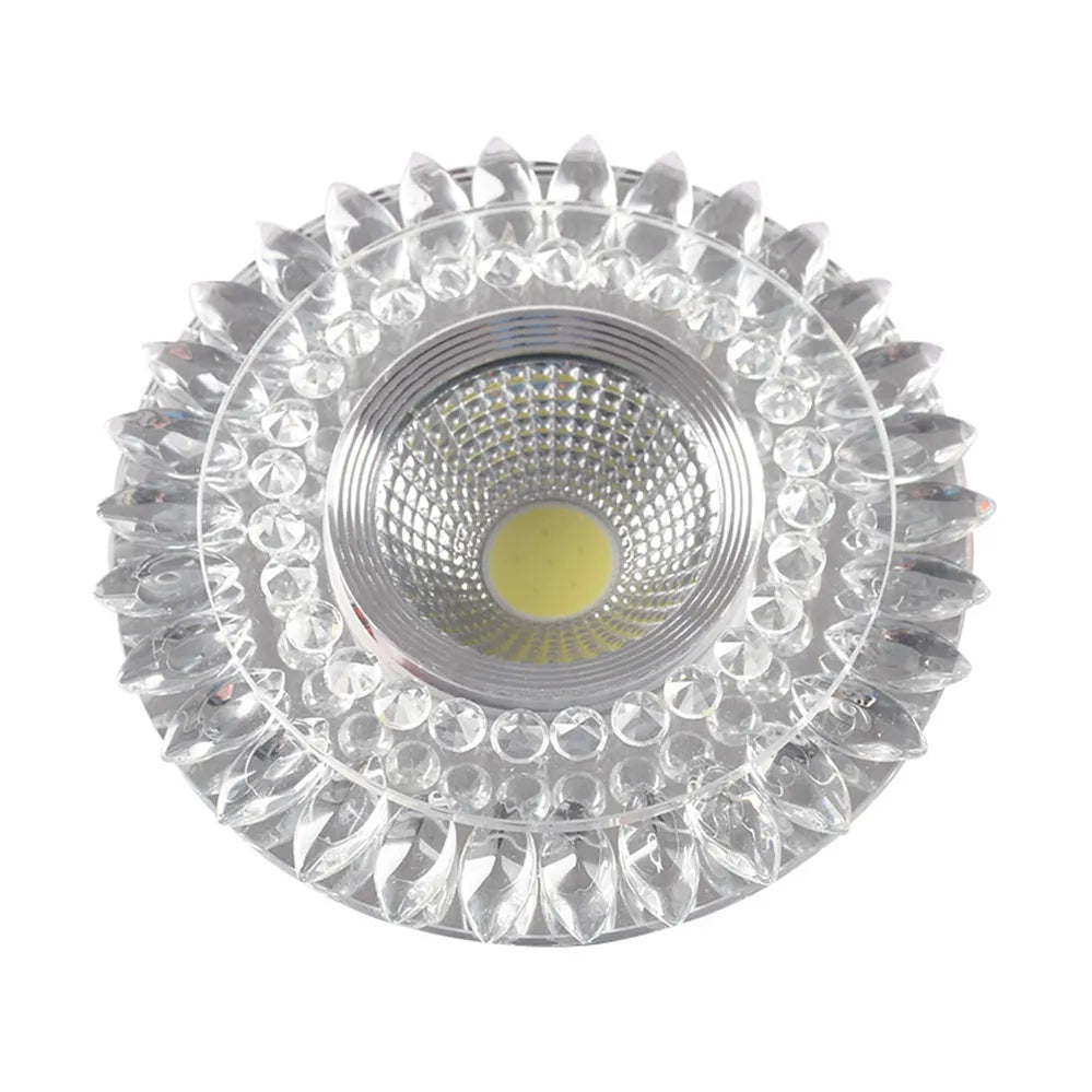 Modern Glass Crystal Garland Led Indoor Downlight for Living Room Kitchen restaurant Ceilings colorful Lighting Bull'S Eye Lamp