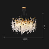 Nordic Crystal Luxury LED Chandelier Lighting Home Decoration LOFT Villa Lustre Living Room Hotel Hall Art Indoor Decor Lighting