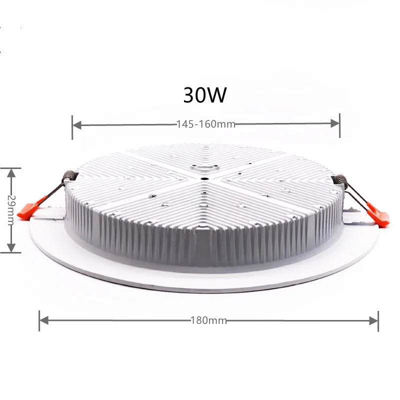 Dimmable 5W-36W LED Ceiling Lamp Recessed SMD Downlight 24W 30W Spot Light AC85-260V For Living Room and Shopping Mall Lighting