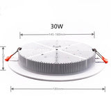 Dimmable 5W-36W LED Ceiling Lamp Recessed SMD Downlight 24W 30W Spot Light AC85-260V For Living Room and Shopping Mall Lighting
