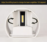 IP65 Waterproof 6W 12W COB LED Wall Lamp Indoor Outdoor Simple Style Aluminum Wall Lights for Bedroom Hallway Porch Balcony