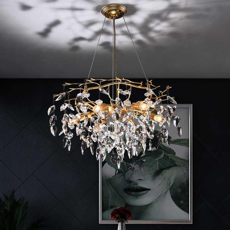 Modern Luxury LED Chandeliers Lighting for Dining Room Home Decoration Crystal Ceiling Chandeliers Lamp Furniture Living Room