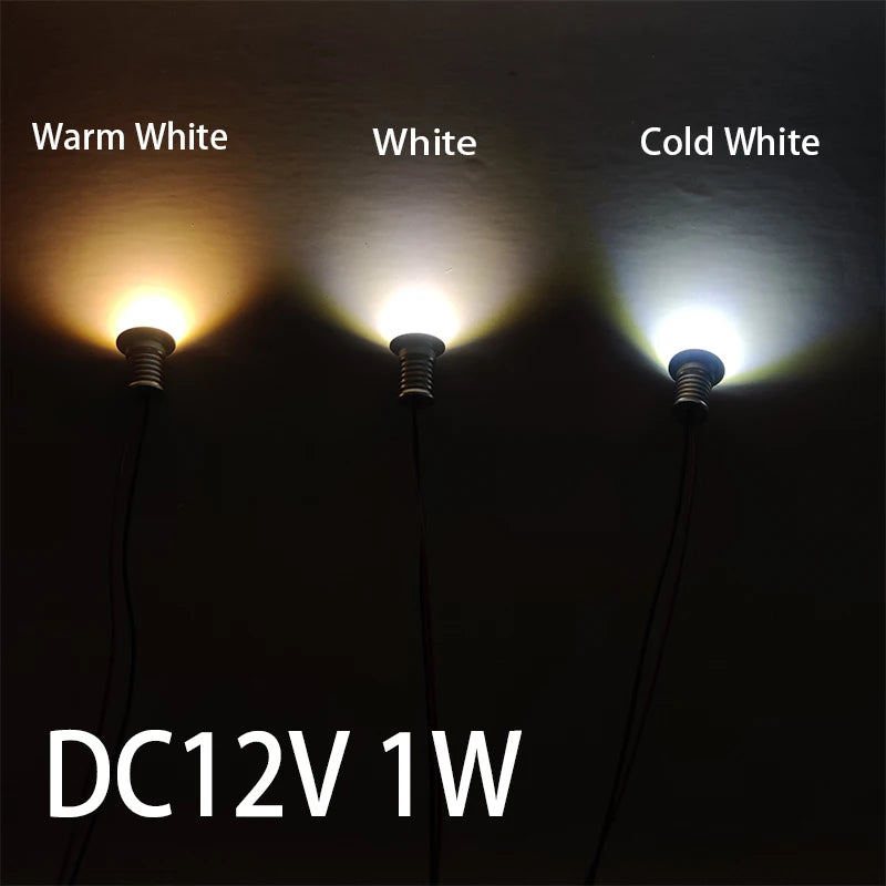 1W 0.5W Mini Led Spotlight 12V Dimmable Color light RGB Downlight Spot Lamp For Ktv Party Ceiling Stair Treadmill Cabinet Lighti