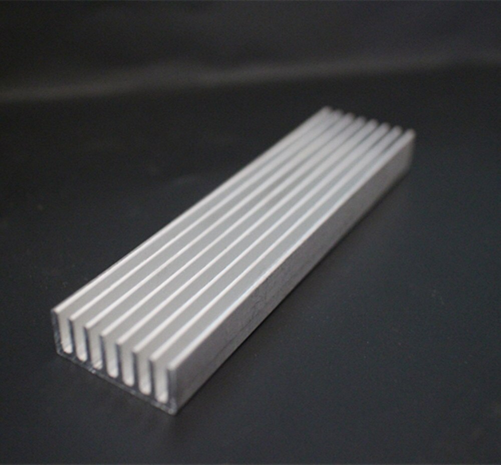Aluminium Radiating Fin Cooling Heatsink 100*25*10MM for LED Power Transistor Electrical Radiator Chip