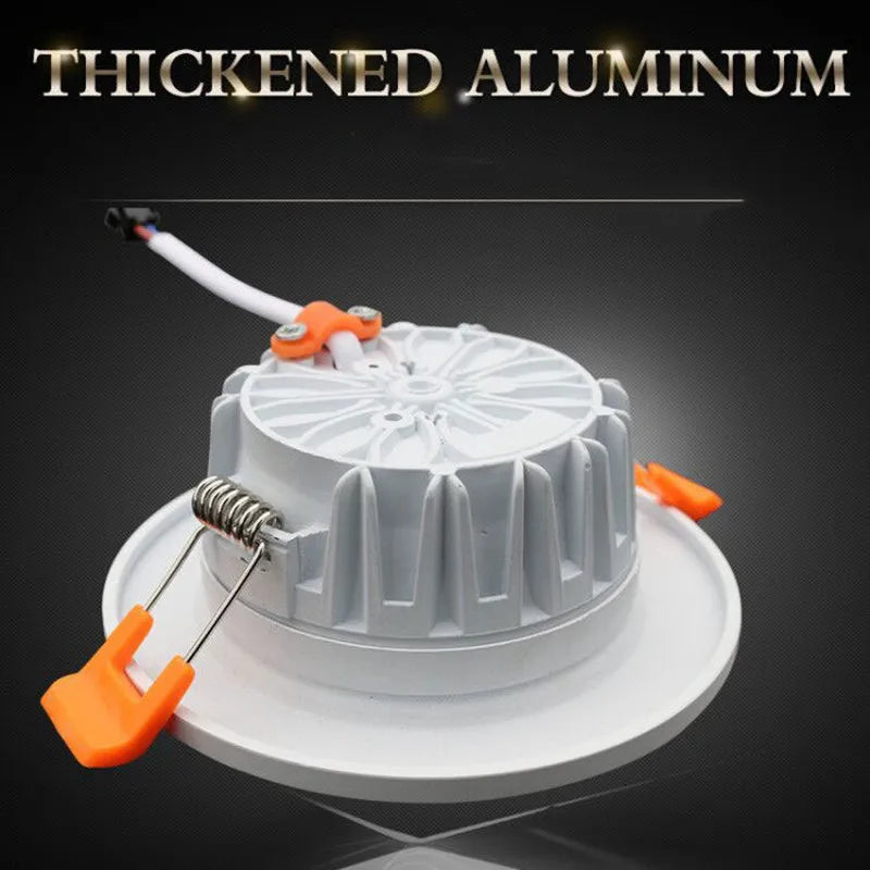 Modern LED COB Recessed Downlight - 5W to 15W Dimmable Spotlight for Commercial & Retail Lighting