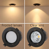 Downlight LED COB Spotlight Ceiling Lamp AC85-265V 3W 5W 7W 9W 12W 15W 20W 30W 40W 50W Recessed Downlights Round LED Panel Light