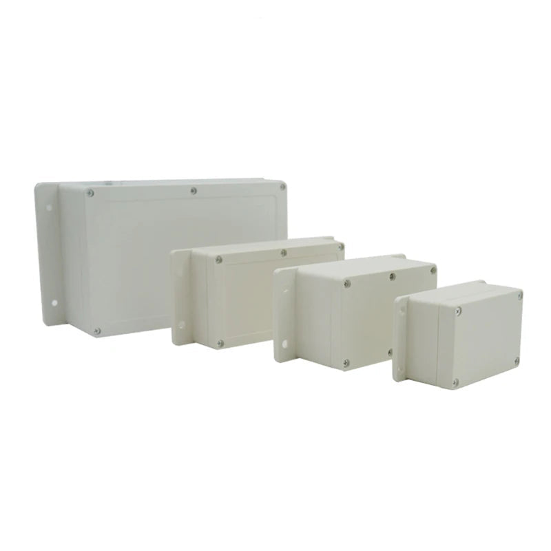 IP67 Waterproof Electronic Project Box with Mounting Ears - Outdoor Plastic Junction Enclosure & Instrument Housing Case