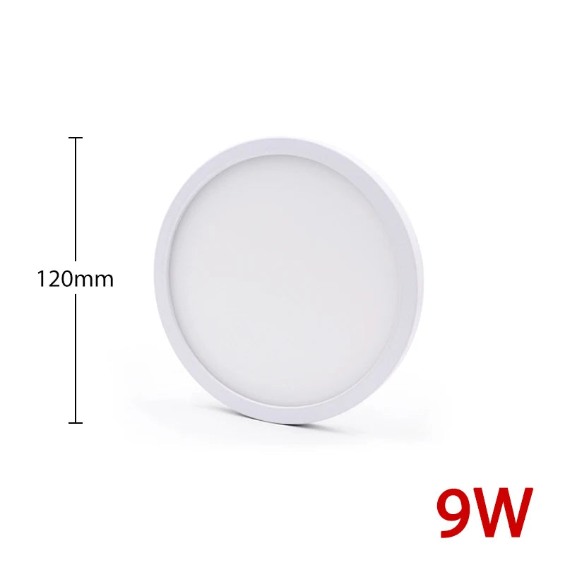 Ultra-Thin Surface Mount LED Ceiling Light (6W-48W) - AC85-265V Flush Mount Panel Lampada Lamp Fixture for Bedroom & Living Room