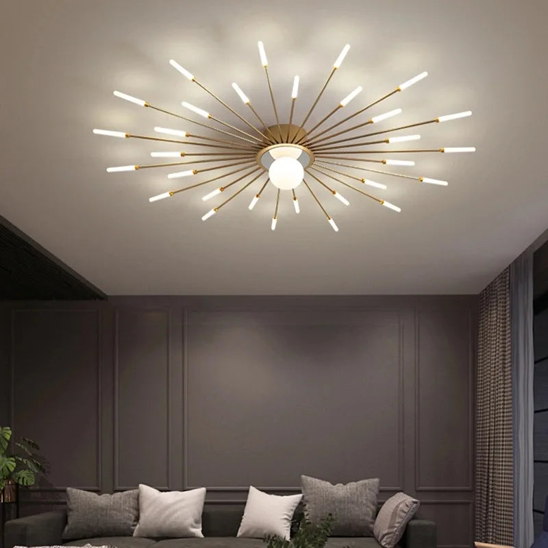 2025 New fireworks Modern LED Chandelier Lights For Living Kids Room Bedroom Hall Lighting Decoration Indoor Lamps Home Luster