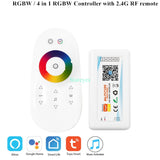 Wi-Fi Smart Controller Tuya Alexa Google Home Voice DC5-24V Single color Dimmer CCT RGB RGBW RGBCCT 5 in 1 LED Strip APP 2.4G RF
