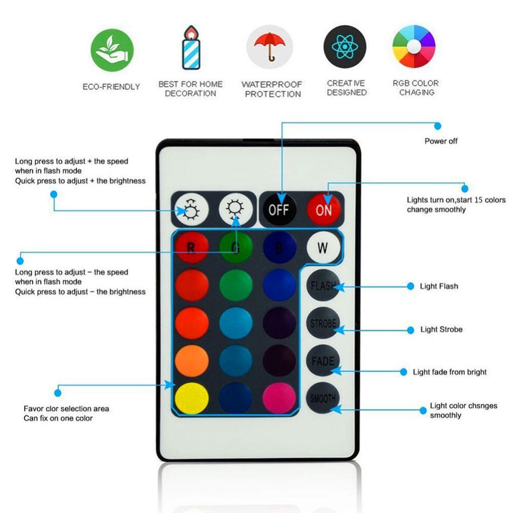 Acrylic 3D LED Lamp Base Table Night Light Base LED 7 Color-Adjust ABS USB Remote Control Lighting Accessories Bulk Wholesale