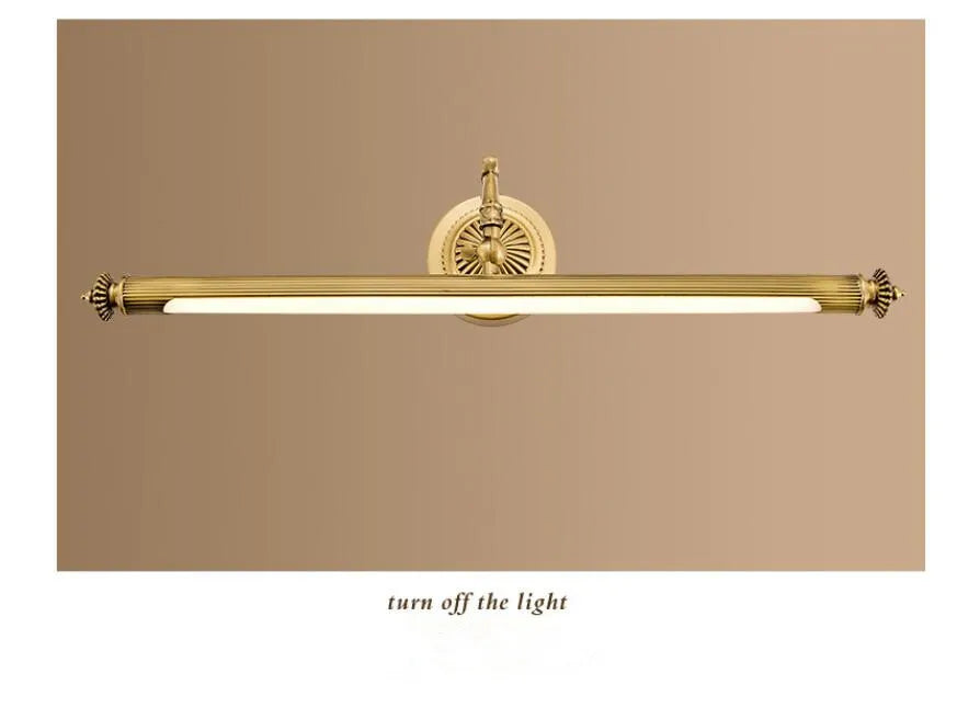 48CM/63CM/78CM Bathroom Mirror Lamp Waterproof Retro Coppe Cabinet Vanity Mirror Lights Led Wall Light Lamp LED Light Wall Lamp