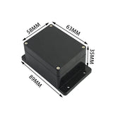 Outdoor Waterproof Plastic Junction Box (Black & White) - IP-Rated Plastic Enclosure & Electronics Project Instrument Shell Case