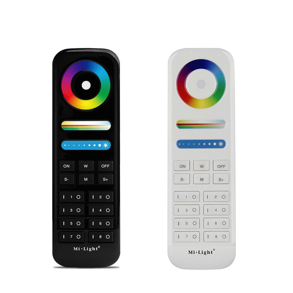 2.4G wireless 8 Zone RF Remote ; B8 Touch Panel Wall-mounted Remote; LS2 5 in 1 led controller for RGB+CCT Led