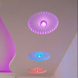 3W RGB LED Ceiling Light Dimmable Sun flower Colorful Light Remote Control Bedroom LED Downlight Living Room Decor Lamps D30