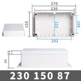 IP67 Waterproof Electronic Project Box with Mounting Ears - Outdoor Plastic Junction Enclosure & Instrument Housing Case