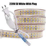 240leds/m SMD 5730 led strip 220v 110V flexible waterproof led tape 5630 1m 2m 5m 10m 20m 50m 100m + Power EU plug / US plug
