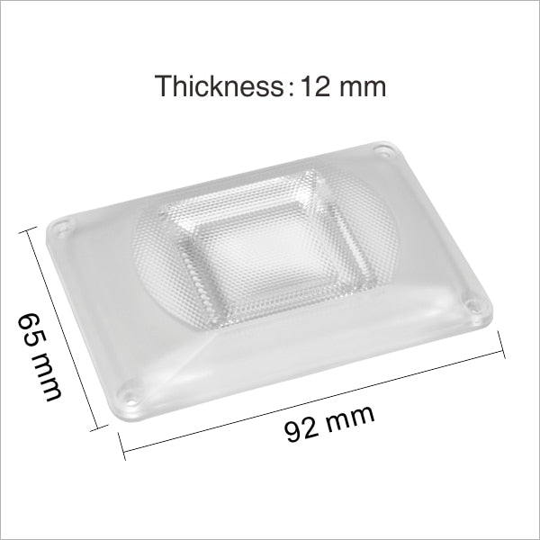 LED COB Chip Lens 92*65mm LED Lamp Chip Lampshade Reflector Frosted Matrix Chip Lamp DIY Spotlight Bulb Floodlight Easy Install