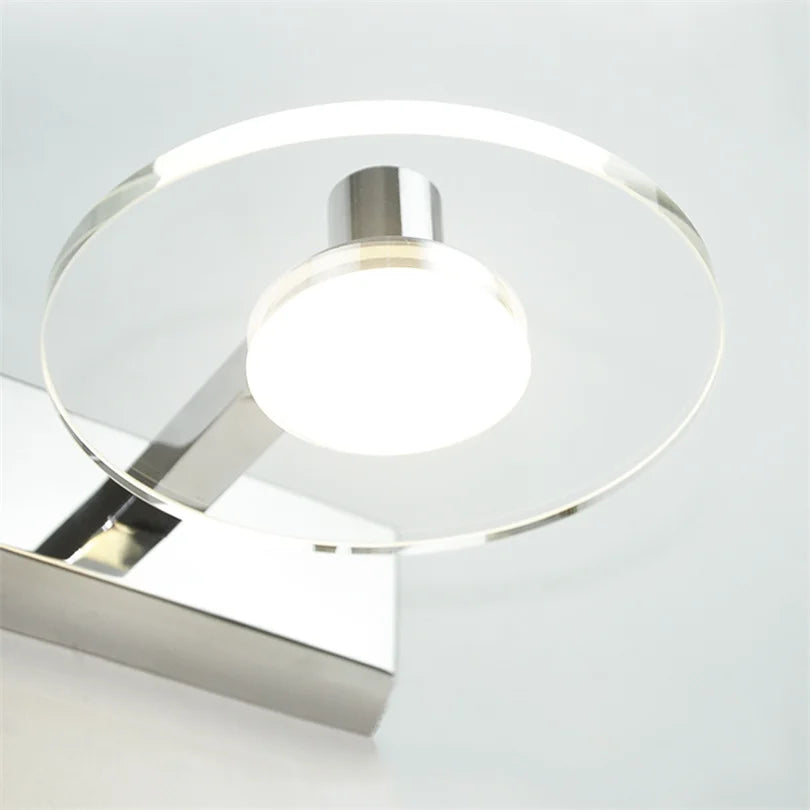 Modern LED Mirror Front Light Bathroom Clear K9 Crystal Moisture Proof Makeup Table Lighting Vanity Lights Makeup Mirror Lights