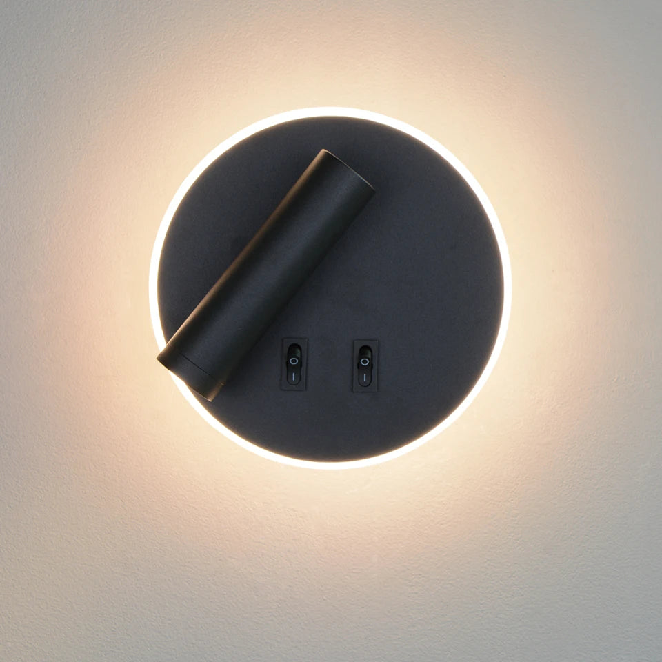 LED Wall Lamps Reading 3W  Strip light Back light 8W bedroom Study living room Sconce Adjustable With Switch Bedside Wall light