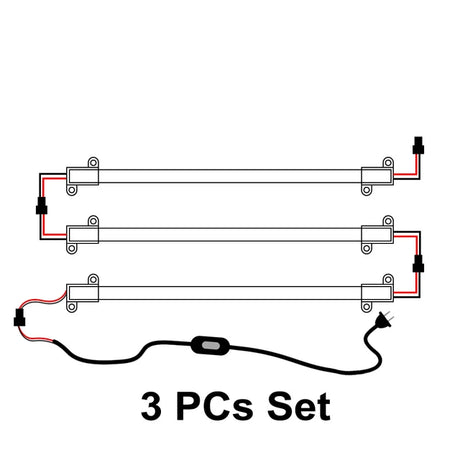 220V LED Rigid Strip Night Lamp Under Cabinets 72 LEDs 30cm 40cm 50cm 8W With Switch ON/OFF EU Plug LED Bar lights Desk Bulb