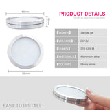 Cabinet Spotlight Household Ultra-thin 9mm Showcase Surface Mounted LED Panel Light DC12V Kitchen Furniture Mini Small Downlight