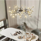 Modern LED Pendant lights Gold Black tree branch Chandeliers room decor Bedroom Dining Living Room Luster Lamp Home Decoration