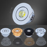 Satin Nickel Mini LED Recessed Spotlight - 5W Dimmable COB Downlight