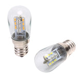 E12 220V LED Light Bulb with Clear Glass Shade - High Brightness Pure/Warm White Lamp for Sewing Machines & Refrigerators