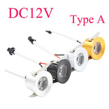 1W 3W Led recessed cabinet mini spot light 110V 220v downlight 12v dc jewelry show Include Led Driver 4000K Ceiling light lamp