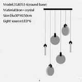 Duplex Staircase Pendant Lamps 2025 New Light Luxury Crystal Revolving Jump Floor Loft Apartment Living Room Long Chandeliers