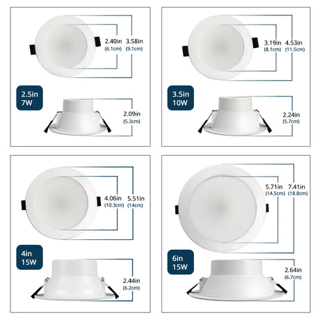  Smart Led Light 6 Inch RGBW Downlight Ceiling Light Tuya SmartThings Alexa Google Home