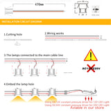 20pcs LED Spotlight Dimmable 12V 3V 24V Downlight 1W Recessed Ceiling Lamp Kitchen Cabinet Stair Spot Bulb Light