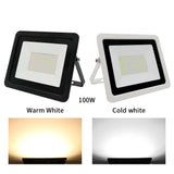 LED Floodlight 10W 20W 30W 50W 100W Flood Light 220V Waterproof IP68 Outdoor Wall Garden Spotlight Reflector Foco Lamp