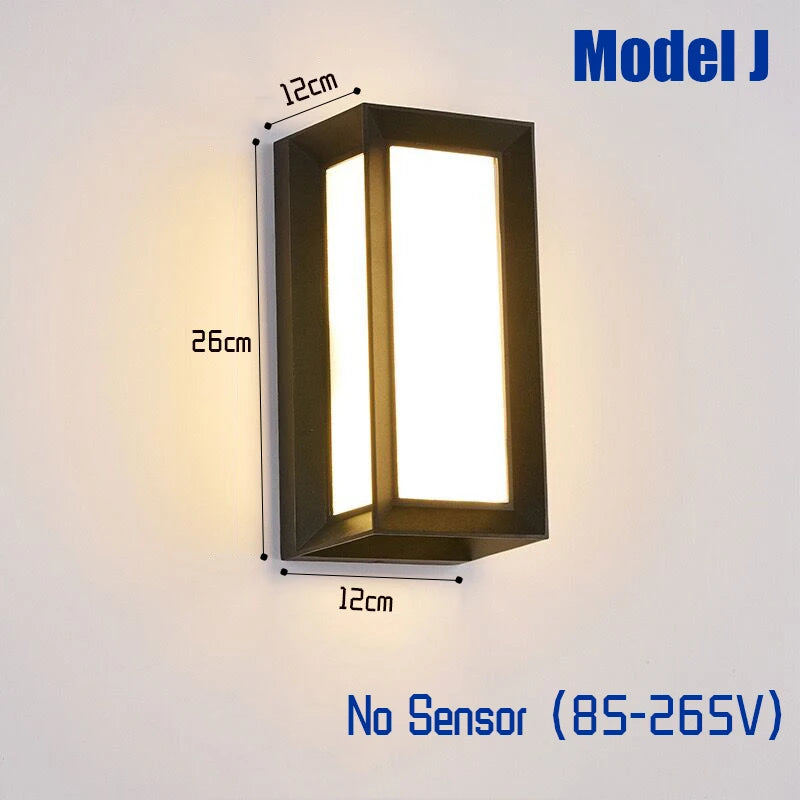 LED Outdoor Lights Motion Sensor Outdoor Wall Light Waterproof IP65 Outdoor Wall Lamp Street Lamp Garden Lights Outdoor Lighting