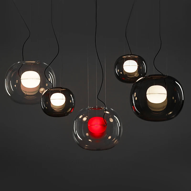 BIG ONE Designer postmodern pendant light Dining Room Kitchen Simple glass ball pendant light home interior lighting