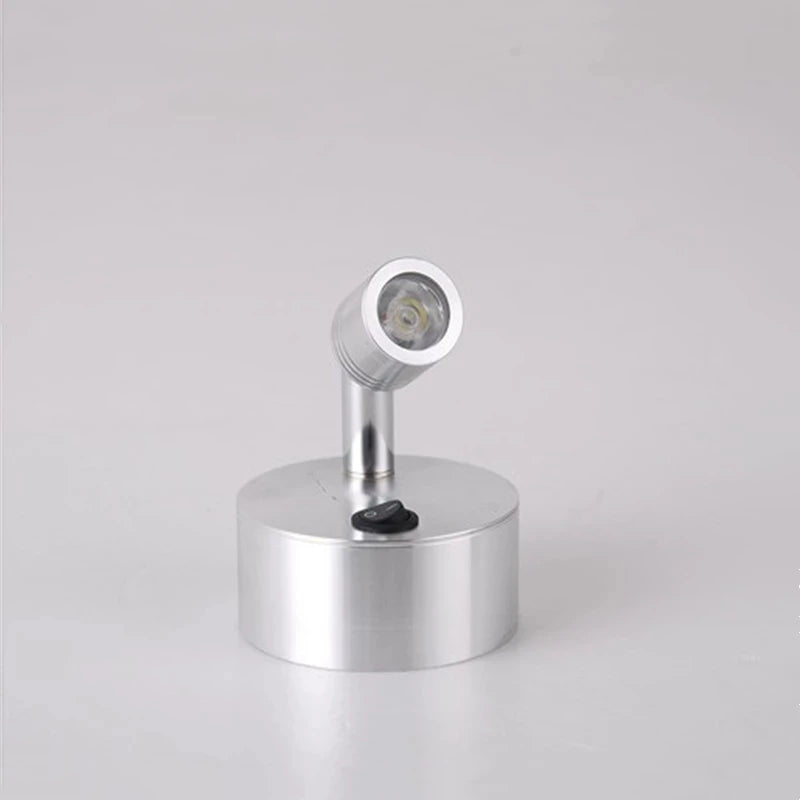 Mini 3W AAA Battery Led Spot Lamp Wireless Jewelry Store Counter Exhibition Display Wedding Light Movable And Cabinet Spotlight