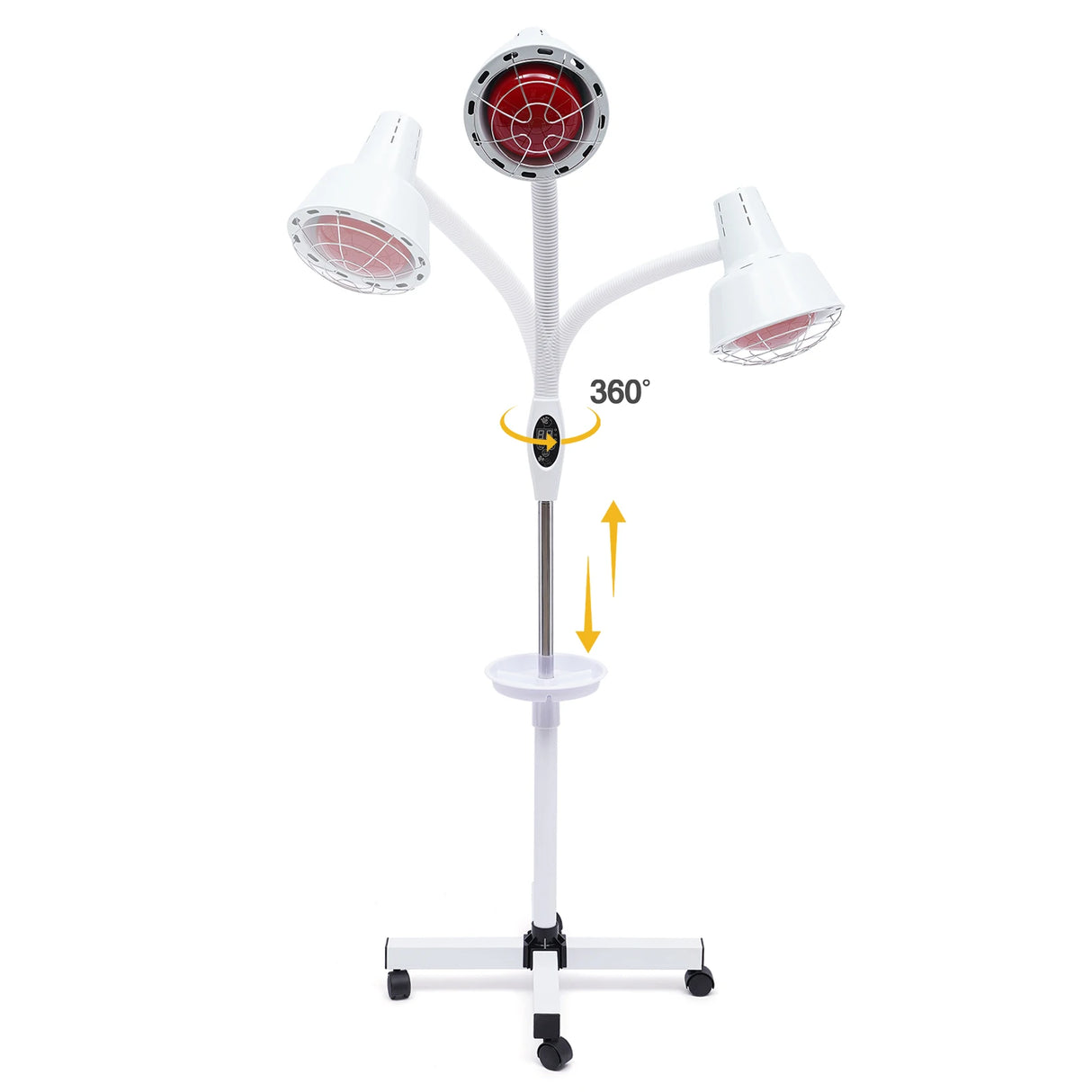 275W Infrared Heat Lamp Near Red with Flexible Arm & Remove Control Standing Lamp for Relieve Joint and Muscle Aches 110V