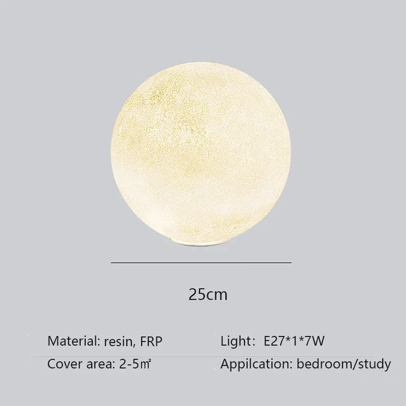 Nordic Moon Led Chandelier Living Dining Room Round Pendant Light Home Lighting Bedroom Atmosphere Hanging Lamp Lustre Luminaire