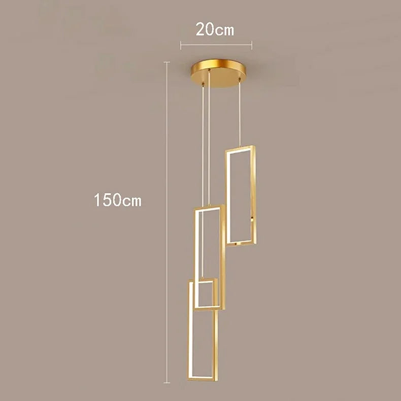 Nordic home decoration, stair chandelier, living room and dining room Pendant lights, ceiling light, indoor lighting