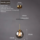 Modern Luxury Glass Chandelier - Nordic Metal LED Pendant Light