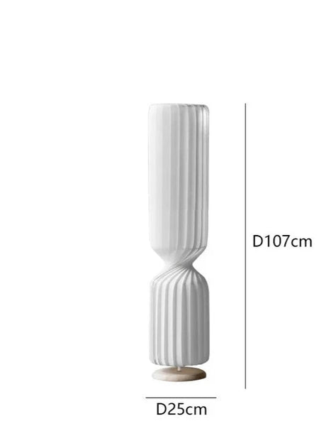 Nordic pleated Floor Lamp wabi- sabi white Fabric Lamp For Living Room Bedroom Loft Decors LED corner long strip Standing Light