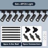 Remote Control Set LED Track Light Dimmable Ceiling Spotlight Rail Light Led Track Rail Spotlight Clothing Store Ceiling Lights