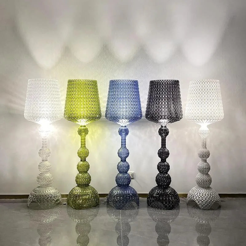 Italian Kartell living room floor lamp designer,artistic decoration,hollowed out internet famous ornament,ins style bedroom lamp