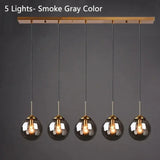 Italian Designer LED Glass Ball Chandelier Ceiling Light for Dining Room Living Room Bedroom - Home Decorative Lighting