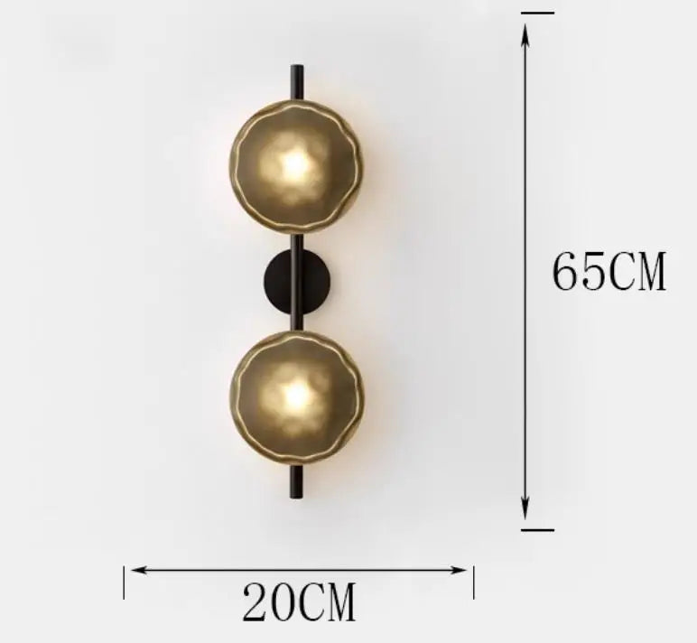 Modern LED Wall Sconce for Living Room Background Glass Wall Lamp Home Staircase Aisle Corridor Lighting Bedside Wall Light